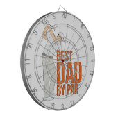 Beste vader op papier dartbord (Voorkant Links)