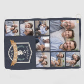 Beste vader op papier | Fotocollage Golfhanddoek (Horizontaal)