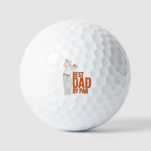 Beste vader op papier golfballen (Voorkant)