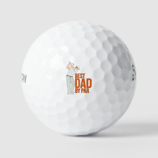 Beste vader op papier golfballen (Voorkant)
