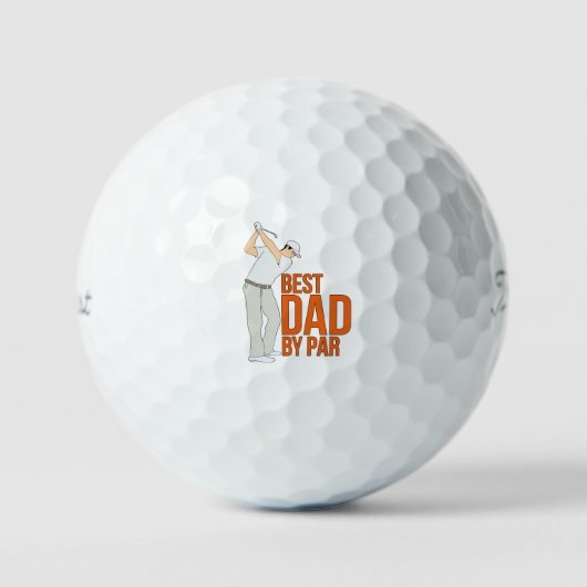 Beste vader op papier golfballen (Voorkant)