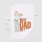 Beste vader op papier golfhanddoek (Insitu)