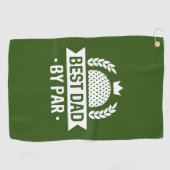 Beste vader op papier golfhanddoek (Horizontaal)