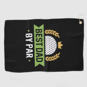Beste vader op papier golfhanddoek (Horizontaal)