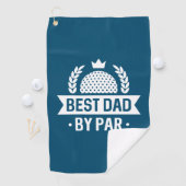 Beste vader op papier golfhanddoek (Insitu)