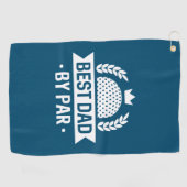Beste vader op papier golfhanddoek (Horizontaal)