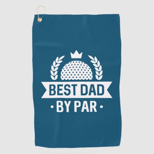 Beste vader op papier golfhanddoek (Voorkant)