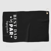 Beste vader op papier golfhanddoek (Horizontaal)