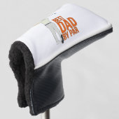 Beste vader op papier golfheadcover (3/4 voorkant)