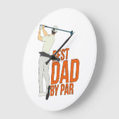 Beste vader op papier grote klok (Hoek)