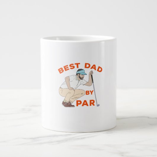 Beste vader op papier grote koffiekop (Voorkant)