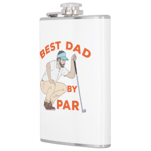 Beste vader op papier heupfles (Links)