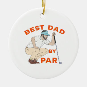 Beste vader op papier keramisch ornament
