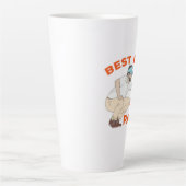 Beste vader op papier latte mok (Voorkant)