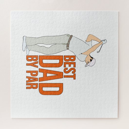 Beste vader op papier legpuzzel (Horizontaal)