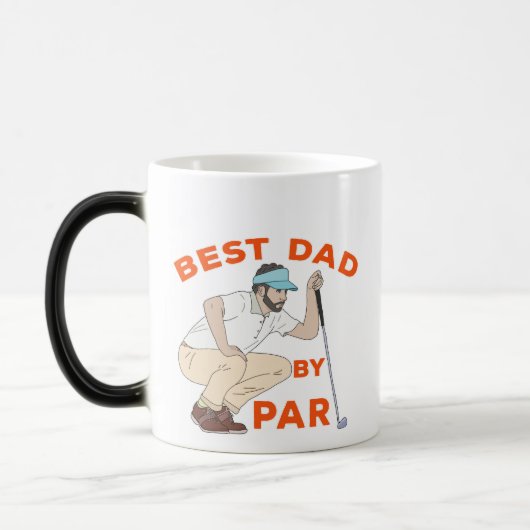 Beste vader op papier magische mok (Links)