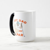 Beste vader op papier magische mok (Voorkant links)
