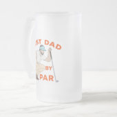 Beste vader op papier matglas bierpul (Voorkant links)