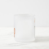 Beste vader op papier matglas koffiemok (Center)