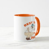 Beste vader op papier mok (Voorkant rechts)