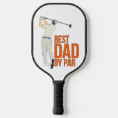 Beste vader op papier pickleball paddle (Achterkant)