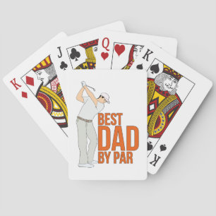 Beste vader op papier pokerkaarten
