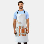 Beste vader op papier schort (Gedragen)