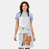 Beste vader op papier schort (Gedragen)