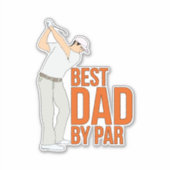 Beste vader op papier sticker (Voorkant)