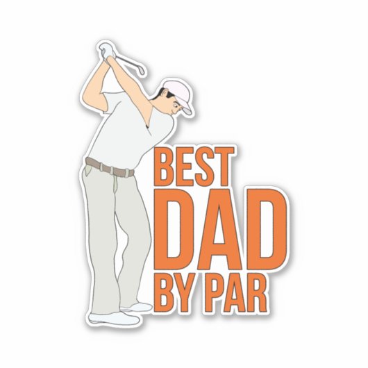 Beste vader op papier sticker (Voorkant)