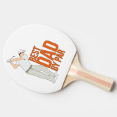 Beste vader op papier tafeltennisbatje (Zijkant)