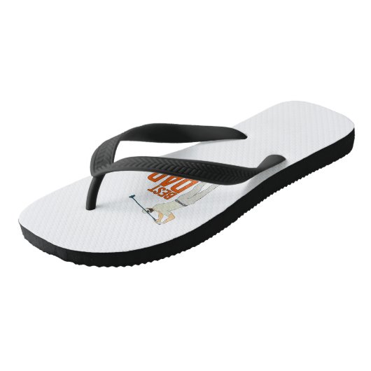 Beste vader op papier teenslippers (Schuin)