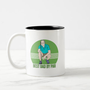 Beste vader op papier tweekleurige koffiemok