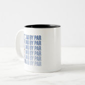 Beste vader op papier tweekleurige koffiemok (Voorkant links)