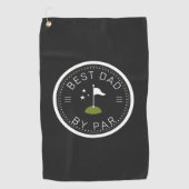 Beste vader op papier | Vaderdag Cadeau Golfhanddoek (Voorkant)