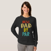  beste vader op Par Disc Golf Pap Dag T-shirt (Voorkant volledig)