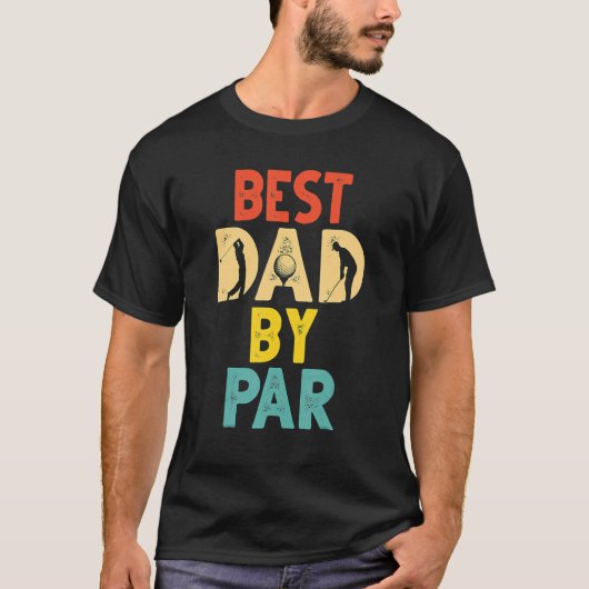  beste vader op Par Disc Golf Pap Dag T-shirt (Voorkant)