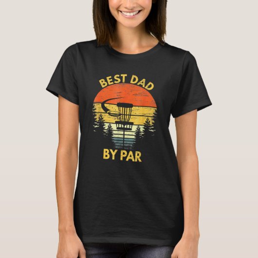  beste vader op Par Disk Golf Mannen vaderdag T-shirt (Voorkant)