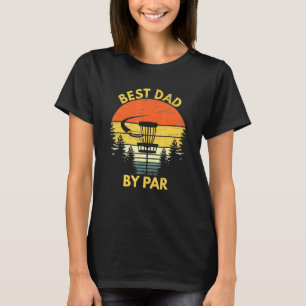  beste vader op Par Disk Golf Mannen vaderdag T-shirt