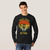  beste vader op Par Disk Golf Mannen vaderdag T-shirt (Voorkant volledig)