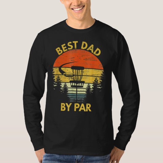  beste vader op Par Disk Golf Mannen vaderdag T-shirt (Voorkant)
