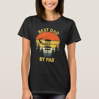  beste vader op Par Disk Golf Mannen vaderdag T-shirt