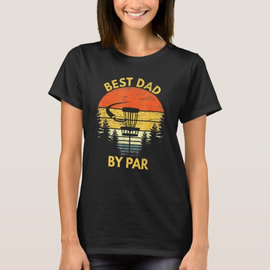  beste vader op Par Disk Golf Mannen vaderdag T-shirt (Voorkant)
