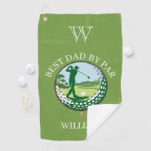 * BESTE VADER OP PAR NAME AANGEPASTE MONOGRAM GOLFHANDDOEK (Insitu)