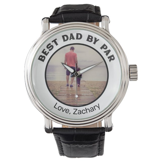 Beste vader op persoonlijke foto horloge (Voorkant)