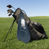 Beste vader op vaderdag Aangepast jaar Golfhanddoek (Groen)