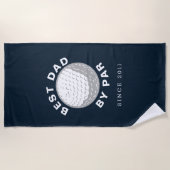 Beste vader op vaderdag Aangepast jaar Strandlaken (Voorkant)