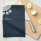 Beste vader op vaderdag Aangepast jaar Theedoek (Quarter Fold)