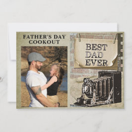 Beste vader op vaderdag foto's toevoegen Uitsteken Kaart