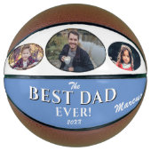 Beste vader op vaderdag Keepslag 3 Foto Basketbal (Voorkant)